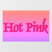 Heet Roze omgekeerde venster vastklampen Raamsticker