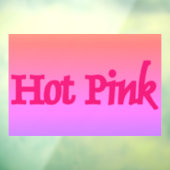 Heet Roze omgekeerde venster vastklampen Raamsticker