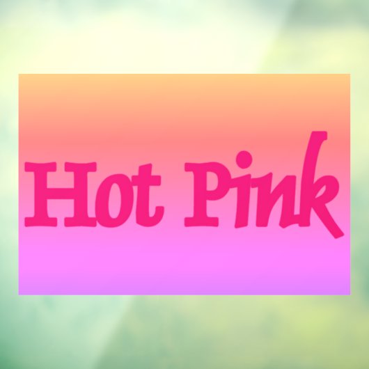 Heet Roze omgekeerde venster vastklampen Raamsticker (Vel 3)