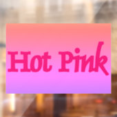 Heet Roze omgekeerde venster vastklampen Raamsticker