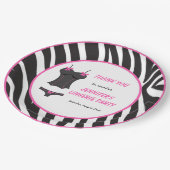 Heet Roze Ondergoed Feest Bedankt Papieren Bordje (Gekanteld)