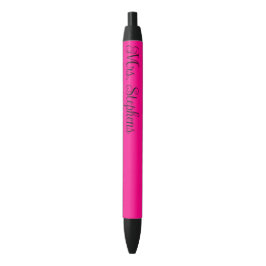Heet Roze Onderwijs Naam Zwarte Inkt Pen