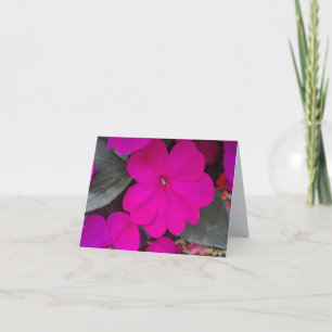Heet Roze Ongeduldige Vouwbare Notitiekaart
