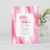 Heet Roze Ouder, Wijzer, Heter 30e Verjaardag Kaart (Staand voorkant)