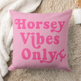 Heet Roze Paardenvibes Alleen Paardliefhebber  Kussen