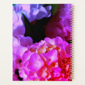Heet roze paarse bloemenhortensia's planner (Achterkant)