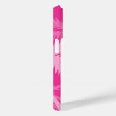 Heet Roze Palmboom Magenta Fuchsia Monogram Case-Mate iPhone Case (Achterkant / Rechts)