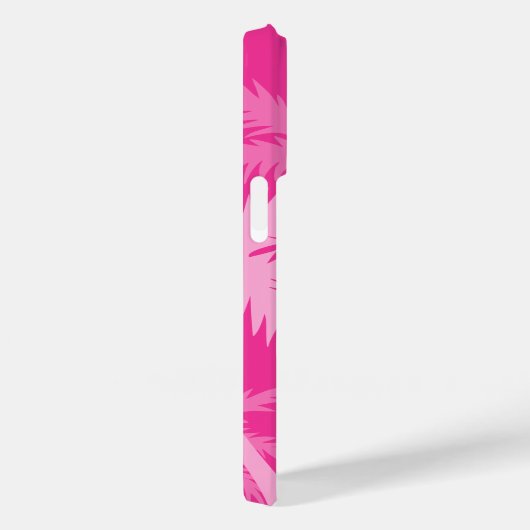 Heet Roze Palmboom Magenta Fuchsia Monogram Case-Mate iPhone Case (Achterkant / Rechts)