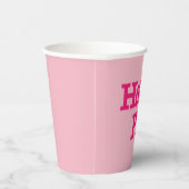 Heet Roze papieren bekers (Rechts)