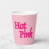 Heet Roze papieren bekers (Voorkant)