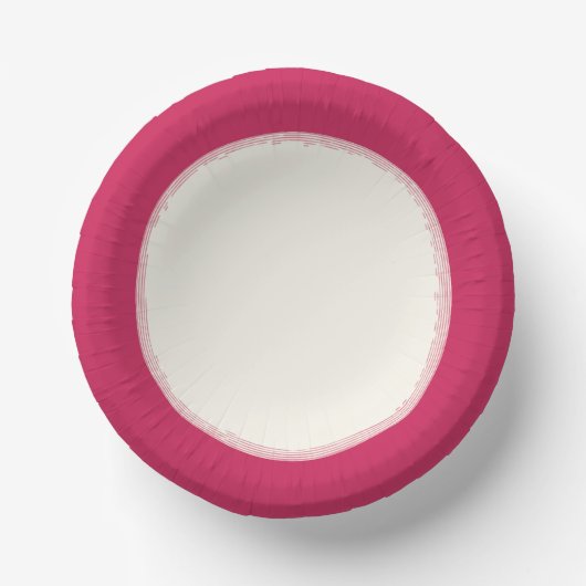 Heet Roze Papieren Kommen (Voorkant)