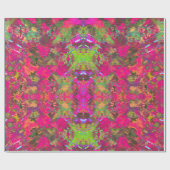 Heet Roze Partij Verpakkende Document Cadeaupapier (Vlak)