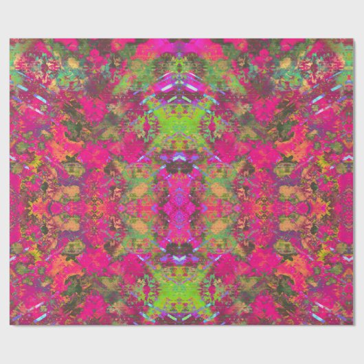 Heet Roze Partij Verpakkende Document Cadeaupapier (Vlak)