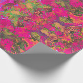 Heet Roze Partij Verpakkende Document Cadeaupapier (Hoek)