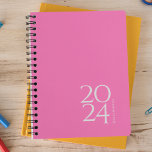 Heet Roze Persoonlijk 2024 Wekelijks Planner<br><div class="desc">Eenvoudige persoonlijke briefpapier 2024 jaarplanner met hete roze hoes. Jaarlijkse planner (12 maanden) met open maandelijkse overzichten en wekelijkse planningsbladen. Contact voor assistentie bij personaliseren.</div>