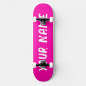 Heet Roze Persoonlijk Skateboard (Voorkant)
