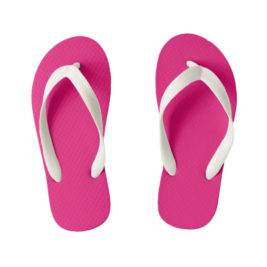Heet Roze peuter teenslippers (Voetbed)