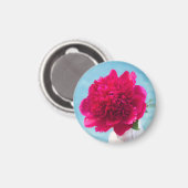 Heet Roze Pioen Magneet (Voorkant / Achterkant)