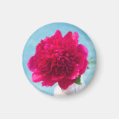 Heet Roze Pioen Magneet (Voorkant)