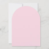 Heet Roze Pioenrozen Boog Bevestiging Kaart (Achterkant)