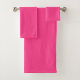 Heet Roze Pluche Bad Handdoek