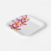 Heet Roze Plumeria Papier Bord (Gebogen)