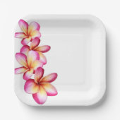 Heet Roze Plumeria Papier Bord (Voorkant)