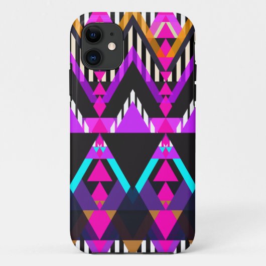Heet Roze Pop Azteken Case-Mate iPhone Case (Achterkant)