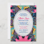 Heet roze prinses Fabulous veertig verjaardagsfees Kaart (Achterkant)