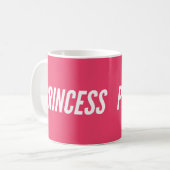Heet Roze Prinses Koffiemok (Voorkant links)