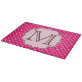 Heet Roze Quarterfoil Latti Glas Snijplank (Hoek)