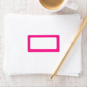 Heet roze rand blanco etiket (Insitu)