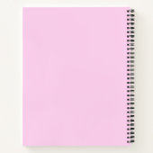 Heet Roze Retro Dolly Monogram Notitieboek (Achterkant)