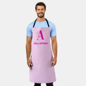 Heet Roze Retro Dolly Monogram Schort (Gedragen)