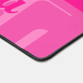 Heet Roze Retro Geometrisch Gepersonaliseerd Bureaumat (Hoek)