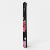 Heet Roze Rode Kersenbloesem Zwarte Achtergrond Case-Mate iPhone Case (Achterkant/links)