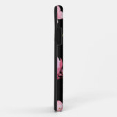 Heet Roze Rode Kersenbloesem Zwarte Achtergrond Case-Mate iPhone Case (Achterkant/rechts)