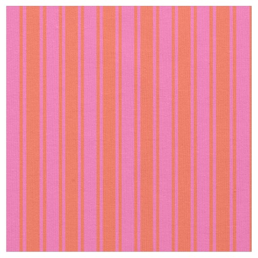 Heet roze & rood gestreept/gevoerd patroon stof (Close Up)
