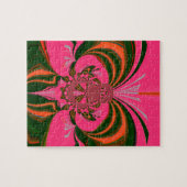 Heet Roze Rood Goud Groen Legpuzzel (Horizontaal)
