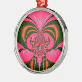 Heet roze rood goud groen metalen ornament (Links)
