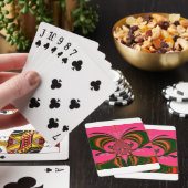 Heet Roze Rood Goud Groen Pokerkaarten (Insitu)