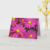 Heet roze rood kaart (Gele Bloem)