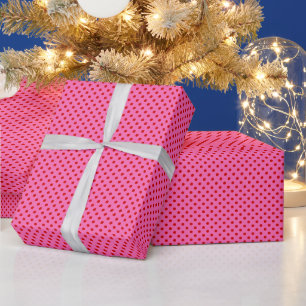 Heet Roze Rood Stippen Klein DIY Kleuren Cadeaupapier