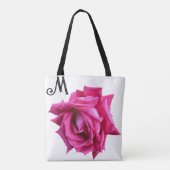 heet roze roos floral boho mode girly tote bag (Achterkant)