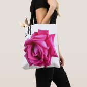 heet roze roos floral boho mode girly tote bag (Dichtbij)