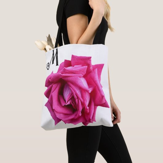 heet roze roos floral boho mode girly tote bag (Dichtbij)