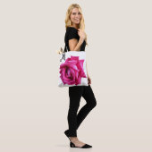 heet roze roos floral boho mode girly tote bag (Op model)
