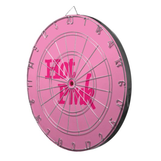 Heet Roze roze dartboard Dartbord (Voorkant Rechts)