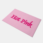 Heet Roze roze deurmat (Schuin)