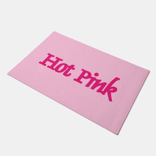 Heet Roze roze deurmat (Schuin)